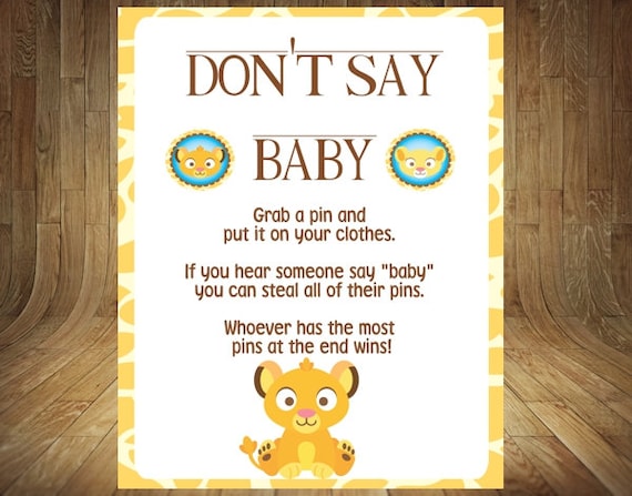 etsy lion king baby shower