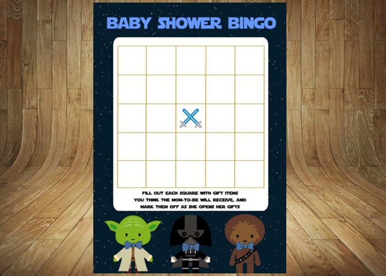 Star Wars Baby Shower Games Star Wars Baby Shower Star Wars Etsy