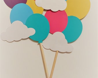 Up Themed Balloon Sticks, Balloon Centerpieces 
