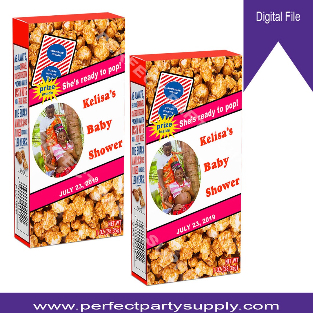 She's Ready to Pop Caramel Popcorn Labelcracker Jack Etsy