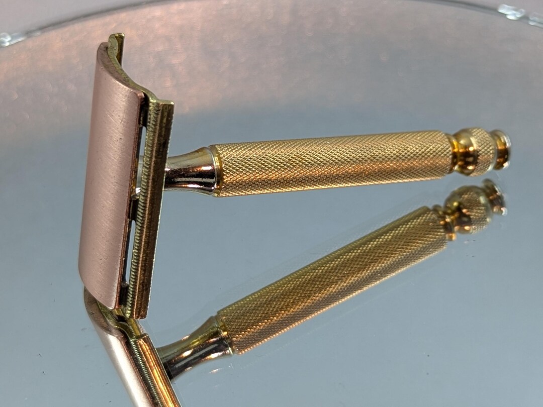 1940s Gillette GOLD Tech Vintage Safety Razor - Etsy