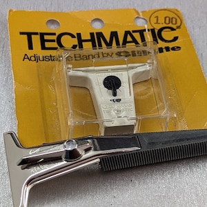1966 Gillette Techmatic Band Single Edge Vintage Safety Razor with NEW Razor Band Cartridge Date Code l3