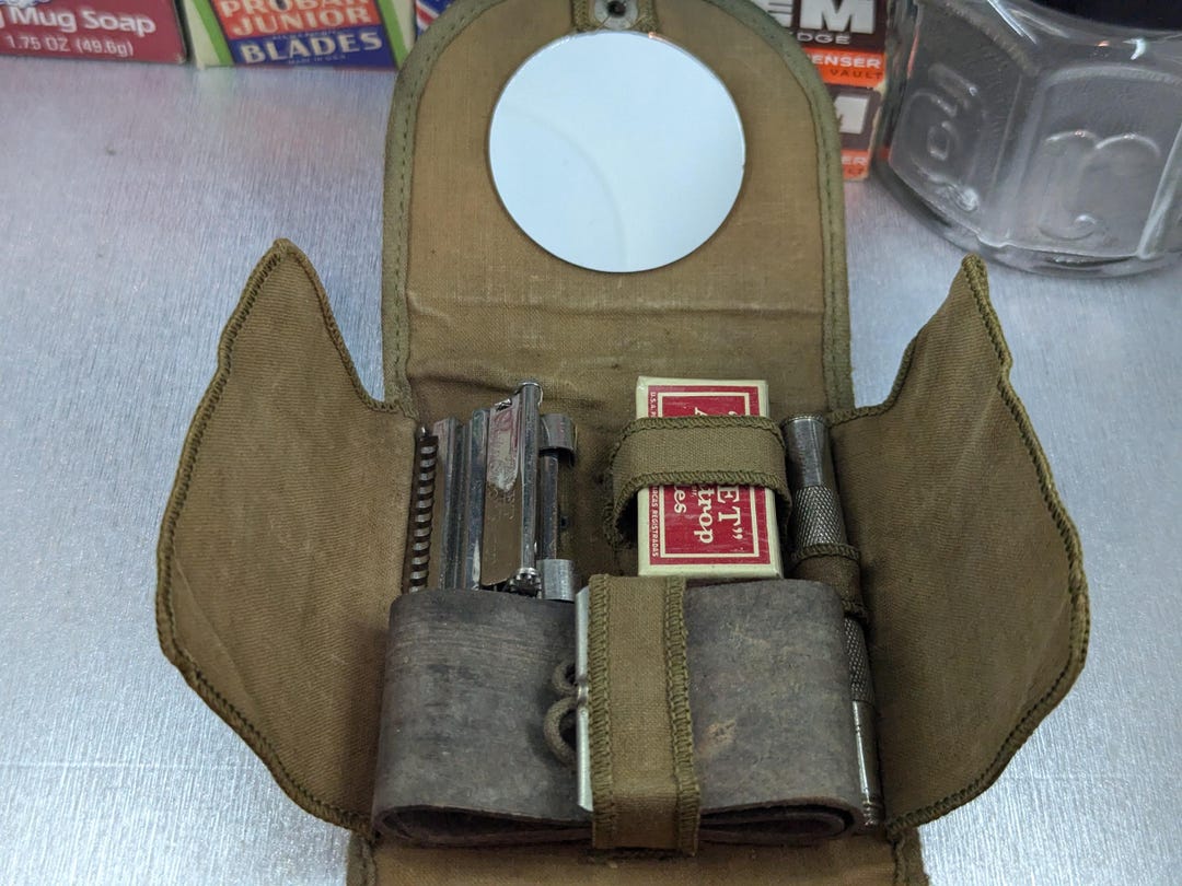 Valet AUTOSTROP Field Shaving VB1 Vintage Single Edge Safety Razor Set ...