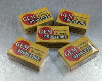 GEM Micromatic DoubleEdge Blades New in Packages - 5 Blades