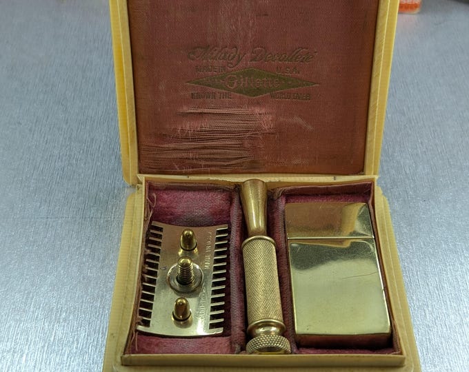 1918 Gillette Milady Decollette Old Type Vintage Safety Razor Set in ...