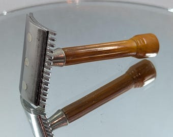 1920s SPEEDWAY Open Comb Bakelite Handle Vintage Safety Razor- COOL! - Etsy