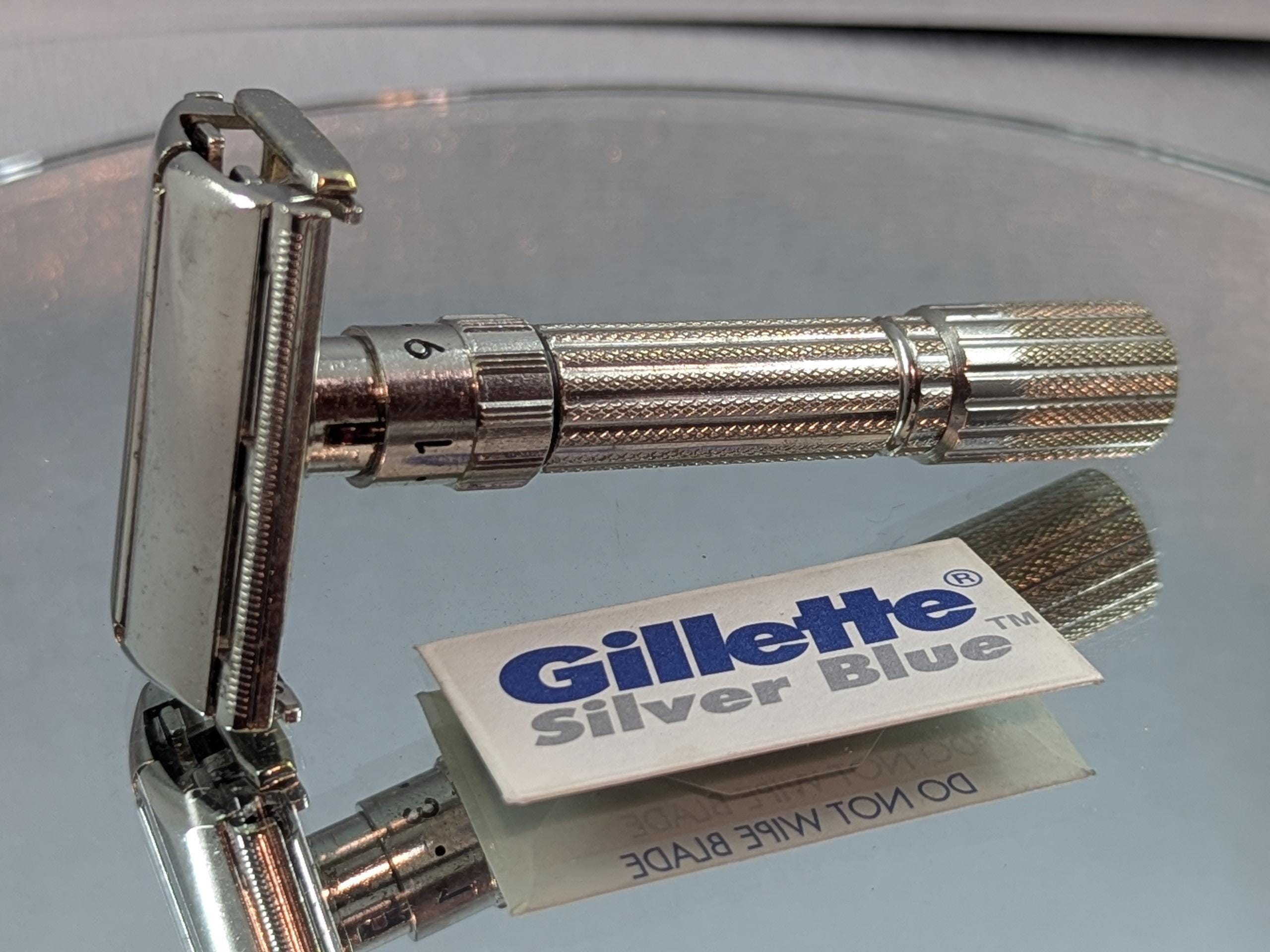 h*e様 【1960年製 ヴィンテージ 希少】ジレット FATBOY F2 TT 1960 Gillette FATBOY Adjustable Vintage Safety Razor Date Code F3