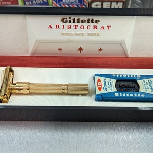 脱毛・除毛 Gillette Aristocrat Adjustable Razor 1960 Gillette - Slim Aristacrat Adjustable — Razor Archive