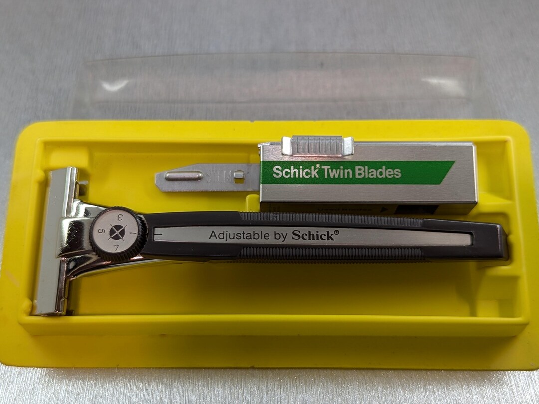 1960s Schick M2 Dial Adjustable Injector Single Edge Vintage Razor Set ...