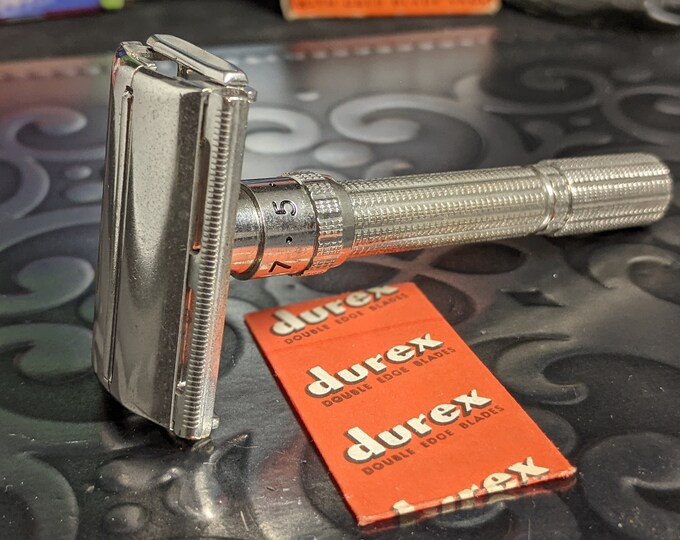 1962 Gillette Slim Adjustable Vintage Safety Razor Date Code Etsy