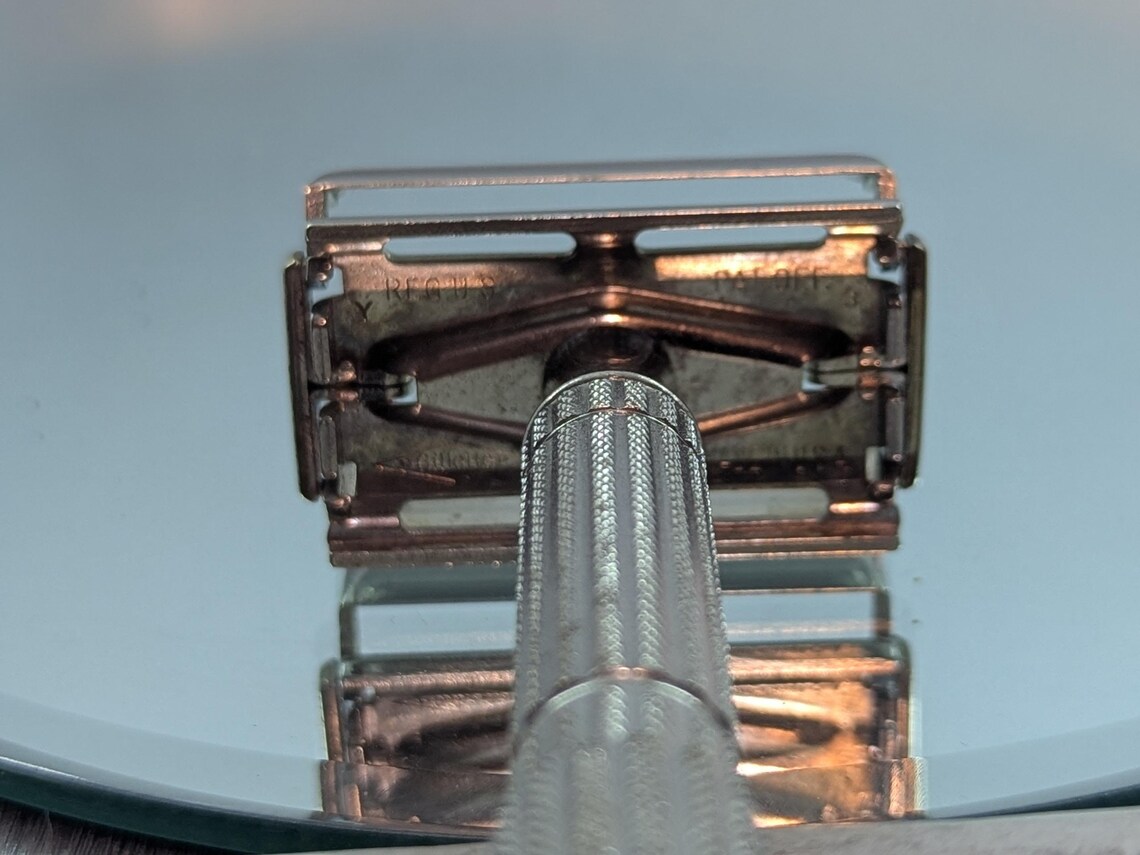 1953 Gillette Rhodium Plated PRESIDENT TTO Vintage Safety Razor - Date ...
