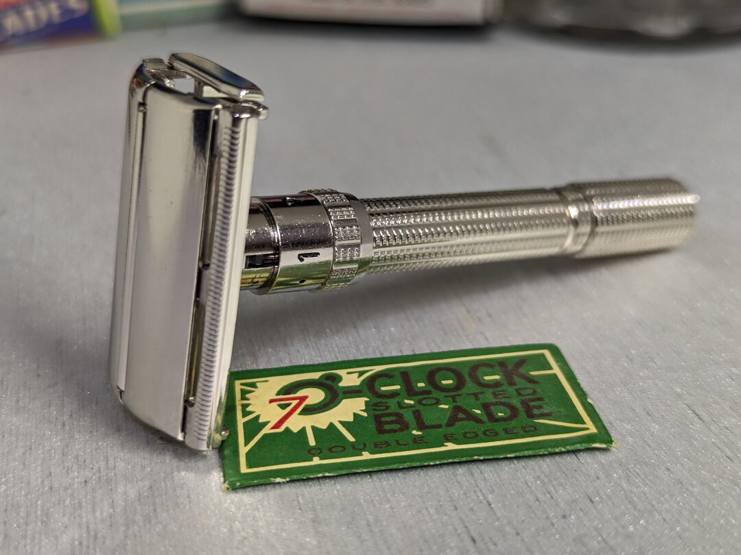 1962 Gillette Slim Adjustable Vintage Safety Razor Date Code Etsy