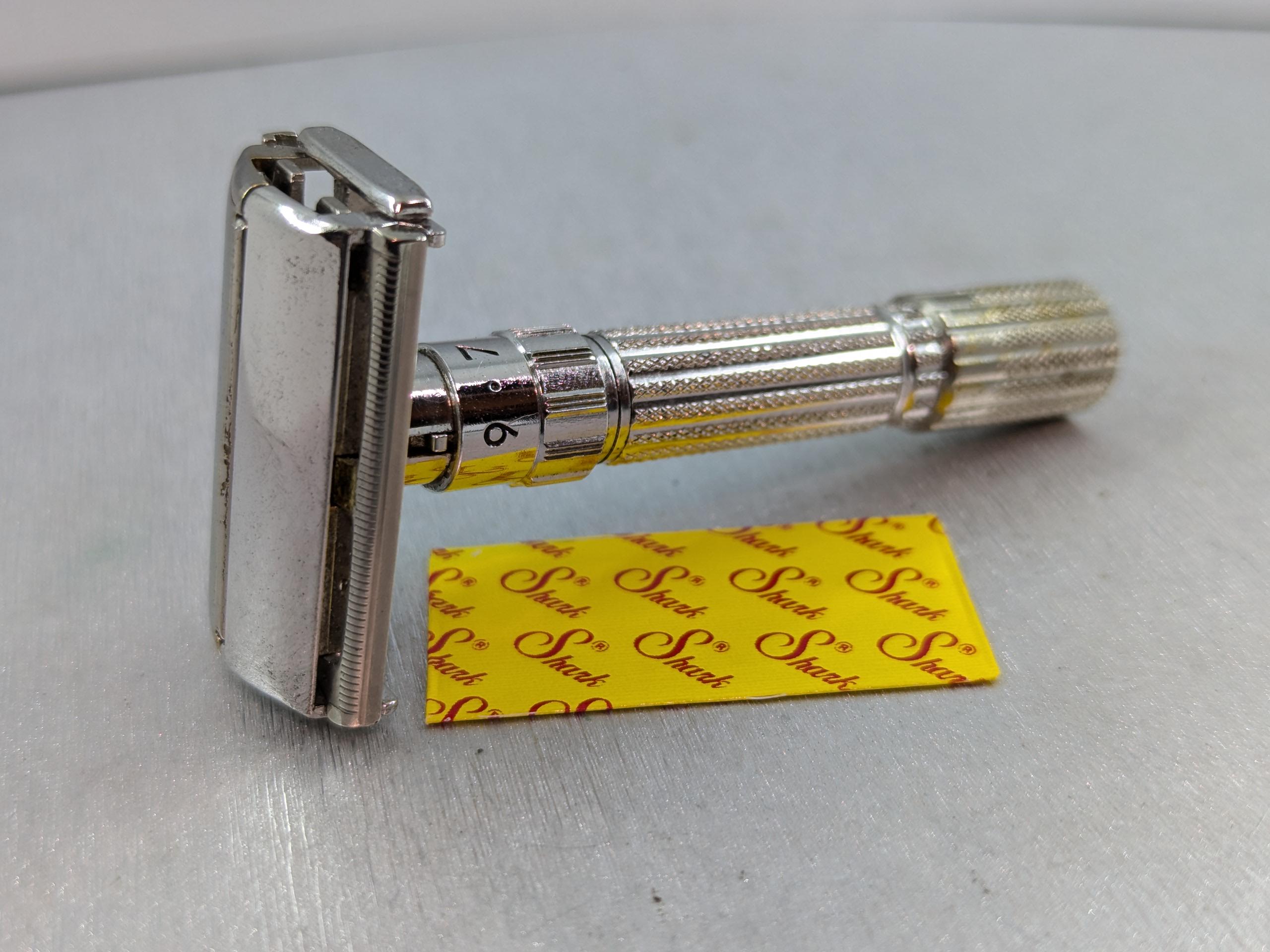 ジレット　髭剃りレトロ　USA Gillette Adiustable ジレット髭剃りレトロUSA Gillette Adiustable