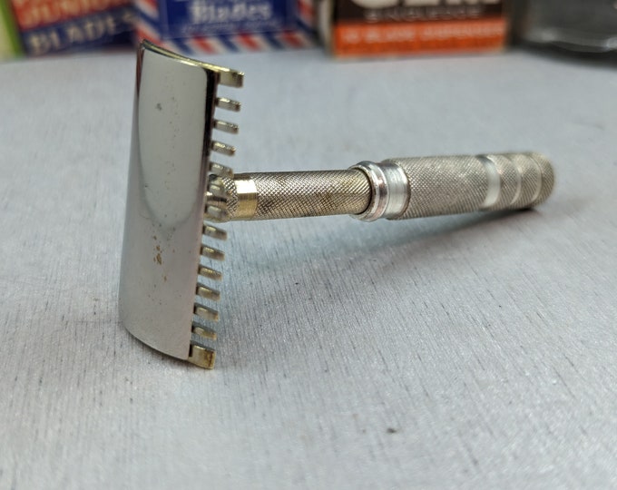 1920s Vintage Old Type Style 4 Piece Vest Pocket Travel Safety Razor ...