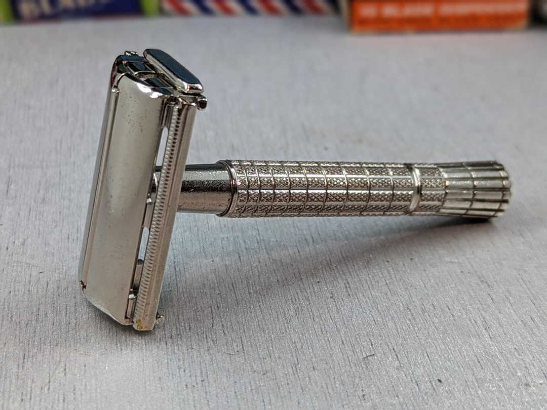 1954 Gillette FIRST YEAR regular Flare Tip Super Speed Vintage Safety