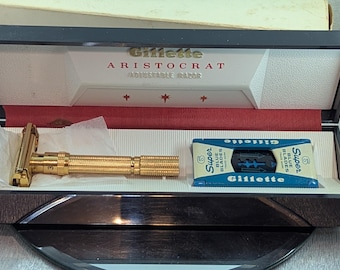 1948 - 1950 ? Gillette Aristocrat Vintage Safety Razor in Case - Etsy