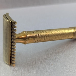 1929 Rasoir de sûreté 3 pièces Gillette amélioré OR