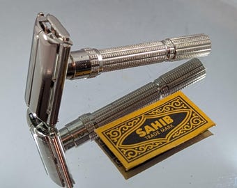 1966 Gillette Slim Adjustable Vintage Safety Razor Date Code L4