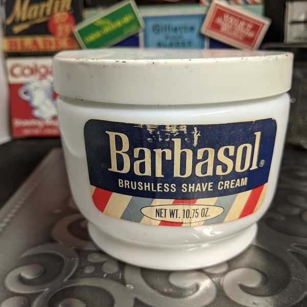 Shaving Cream Jar Etsy UK