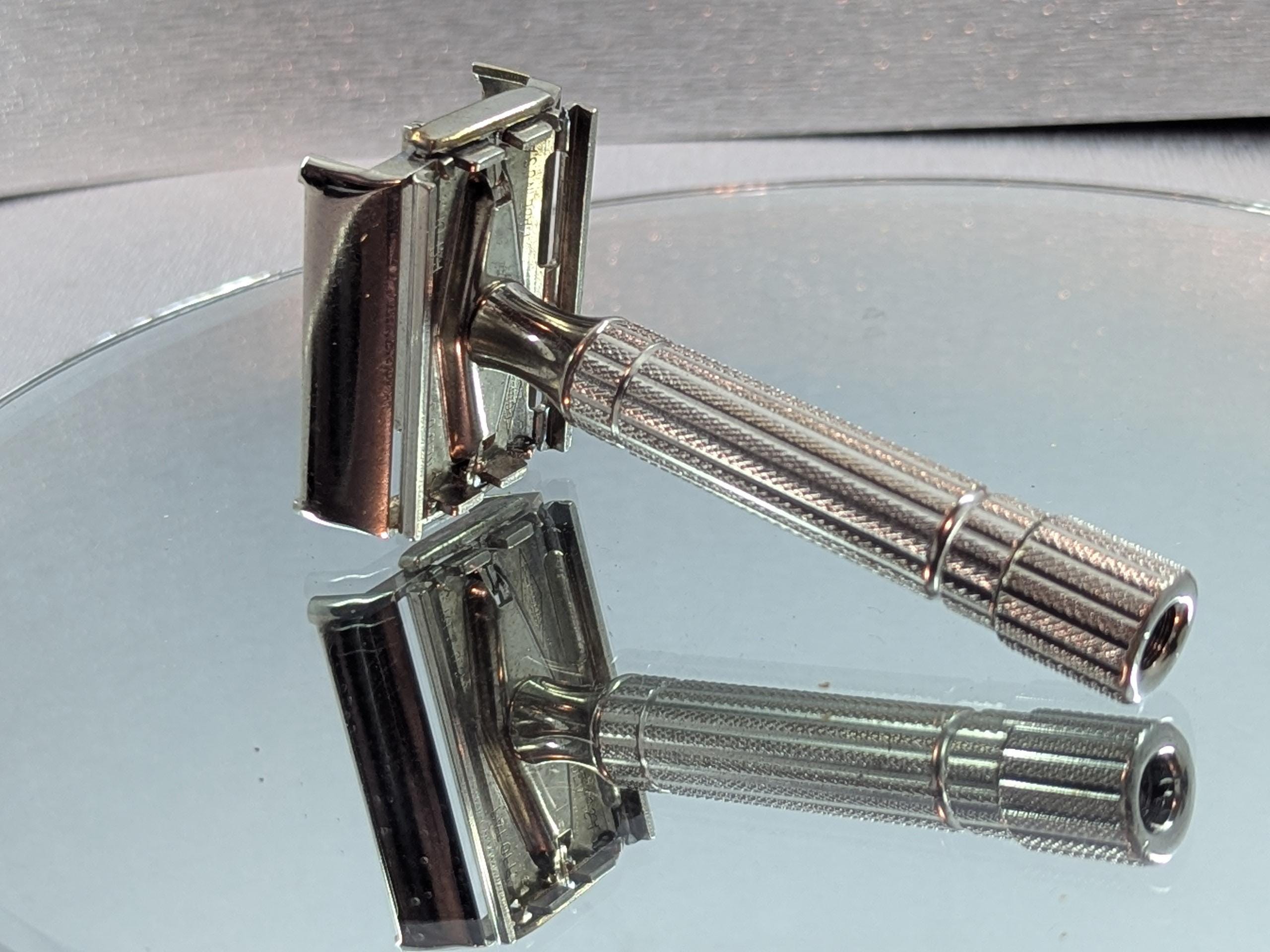 1953 Gillette Rhodium Plated PRESIDENT TTO Vintage Safety Razor - Date ...