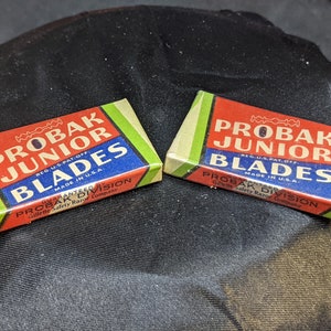 ビンテージ PROBAK ジュニア 4 枚入り 両刃カミソリ刃 新品パッケージ入り - 新品同様