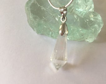 Crystal necklace Flourite necklace gift for her gift for Birthday Prom Graduation gift Wedding jewellery Bridesmaids