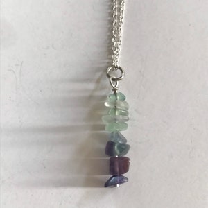 Flourite rainbow necklace, gift for Birthday, gift ideas, Weddings Bridesmaids gift, Anniversary giftGraduation gift, Holidays ,gift for her