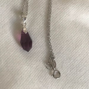 Swarovski Crystal Sterling Silver necklace , Evening wear,Graduation gift .Wedding jewellery,gift for Birthdays , gift ideas.