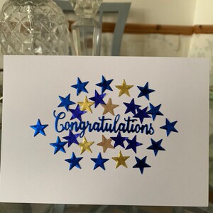 Tarjeta de felicitación personalizada hecha a mano, tarjeta de felicitación, tarjeta para él o ella