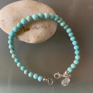 Turquoise 925 Silver Custom Handmade bracelet, Wedding ,Anniversary gift Graduation gift, Bridesmaids gift,Gift ideas,