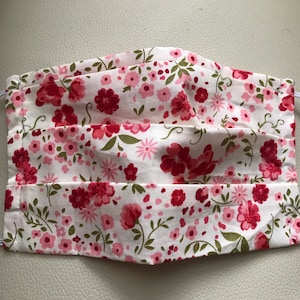 Face mask UK woman, Eco friendly substainable gift for Birthday double layered , washable,reusable and face mask , floral face mask.