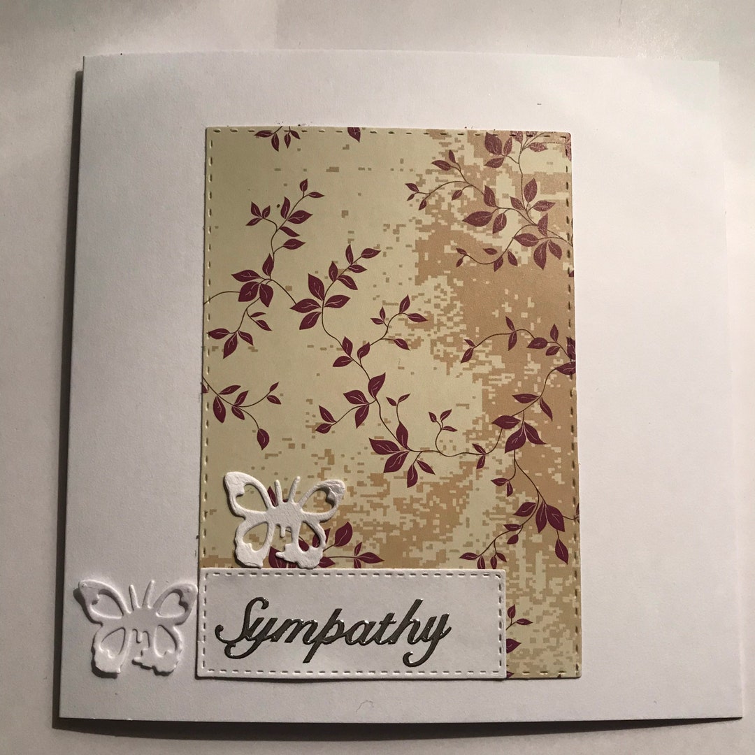 Sympathy Card, Greetings Card, Thinking of You Card , Handmade Card, - Etsy