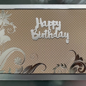 Cartão de aniversário feito à mão