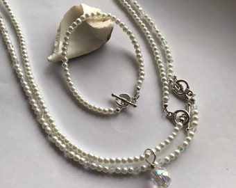 Pearl necklaces and bracelet, gift ideas, Weddings Bridesmaids gift, Graduation gift, Anniversary, Holiday Jewellery, Gift for her.