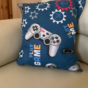 Gaming Cushion Cover Custom Handmade ,Gift for Christmas Birthday,Uni Eco friendly substainable gift, gift for Adults & Kids