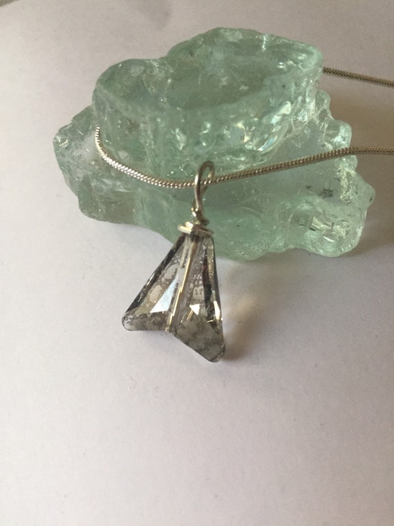 Crystal necklace Flourite necklace gift for her gift for Birthday Prom Graduation gift Wedding jewellery Bridesmaids