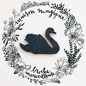 Swan brooch