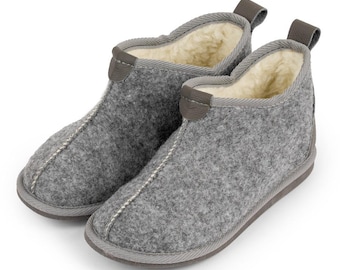 Women's Slipper Boots - Grey