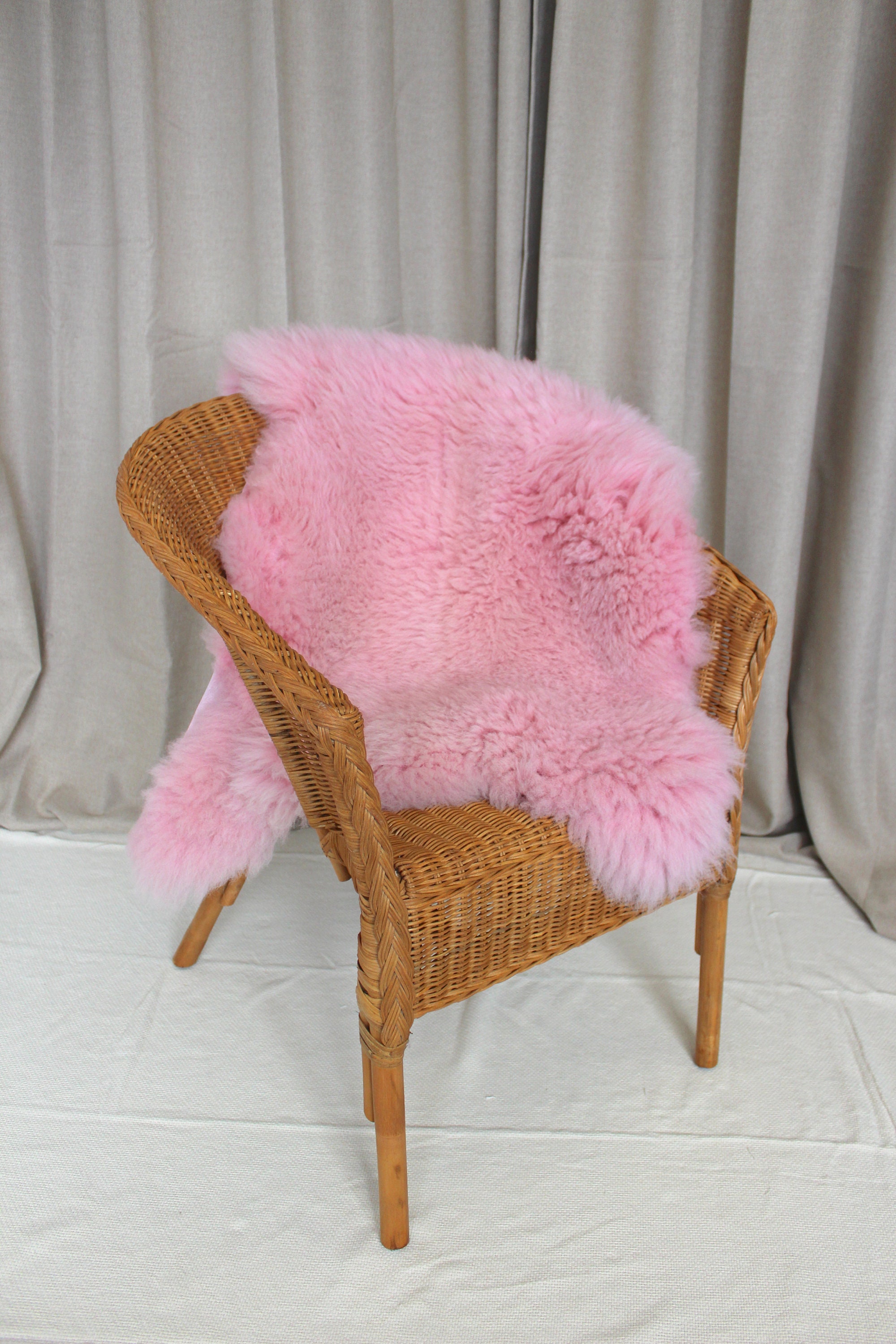 Dusky Pink Genuine Sheepskin Rug Throw Etsy