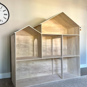 Dollhouse for 18&quot; dolls - blank and ready to decorate and style! - works with American Girl dolls, Our Generation, My Life and any 18&quot; doll!