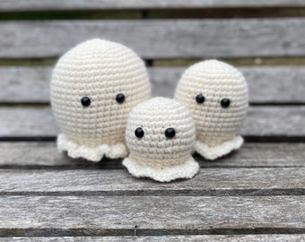 Ghost Family Stuffy Crochet Patterns - Halloween Crochet Patterns (DIGITAL FILE)