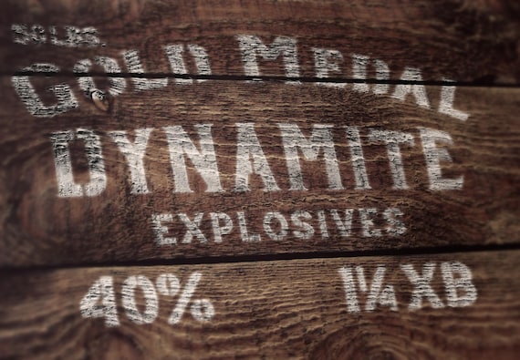 Dynamite Explosives Sign Stencil - Western Style Decor - Etsy