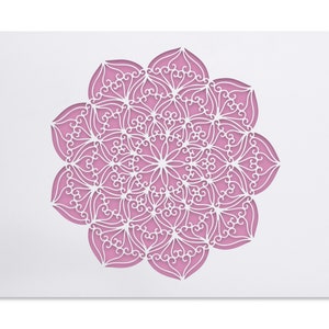 Mandala stencil - large Boho Mandala - hearts Mandala - wall decor painting stencils - easy to use wall art - reusable stencils for painting