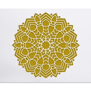 Mandala stencil - large flower Mandala - fabric stencil - decoration stencils - reusable stencil  - for painting - airbrush stencils flowers