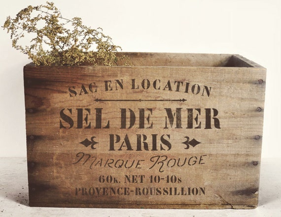 Gabarit pour meubles et Tissu déco-Sel de mer Paris-française sel Sac
