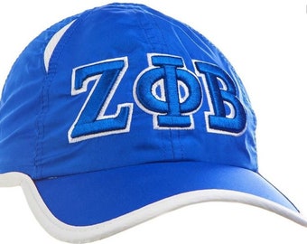 Cultural Exchange Zeta Phi Beta Big Letter Ladies Floppy Bucket Mesh Hat