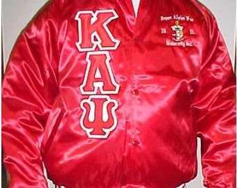 cream kappa alpha psi bomber jacket