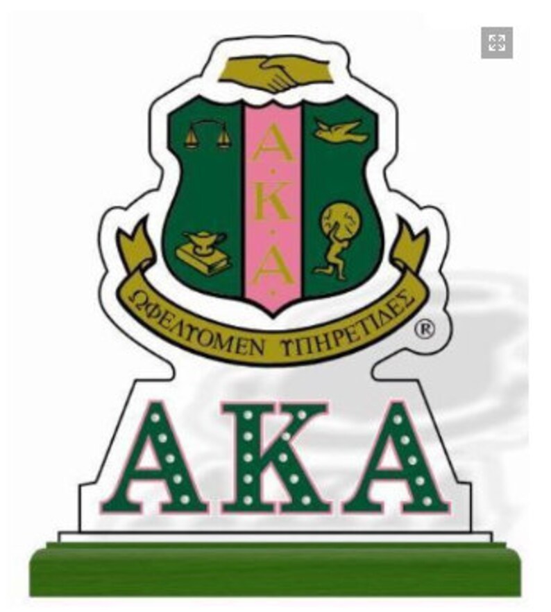 Alpha Kappa Alpha Acrylic Desk Top Crest Etsy