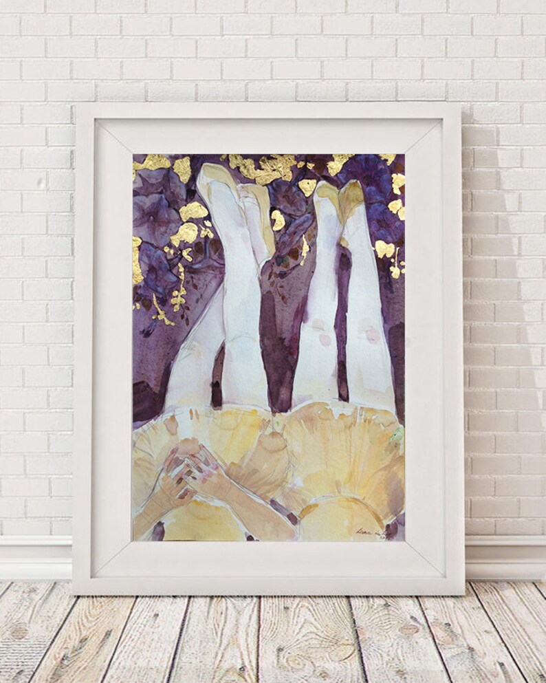 Watercolor painting large wall art original art Tweens gift Etsy