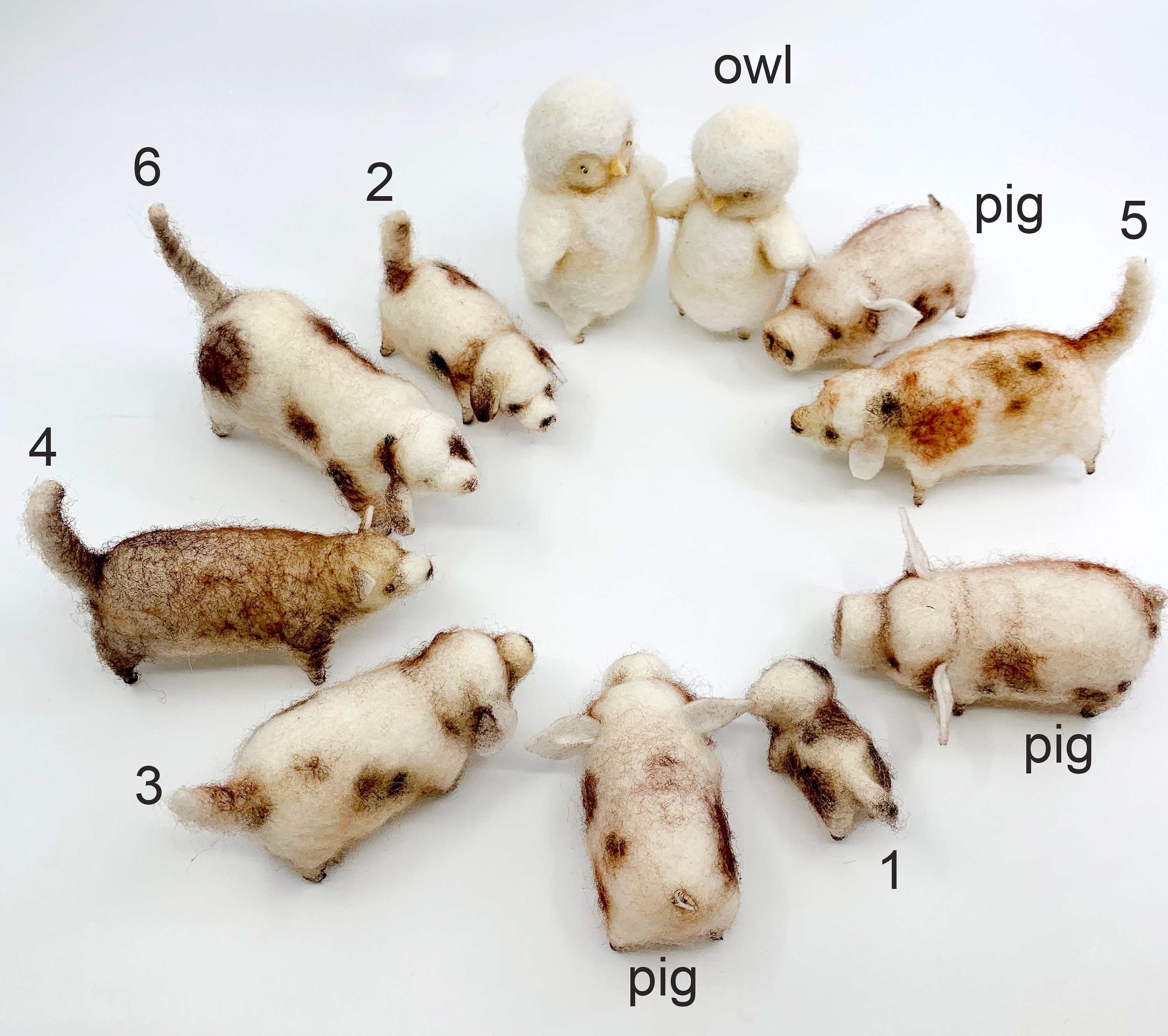 Hund Eule Schwein Tier Puppenstube 16 Haustier für Blythe Etsy